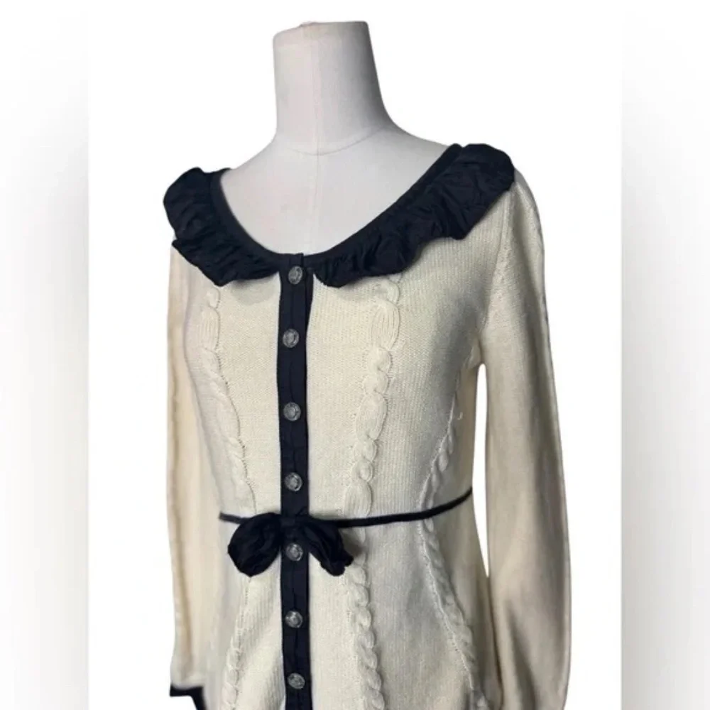 ANTHROPOLOGIE Guinevere Cardigan ADORABLE - M - Picture 3 of 8